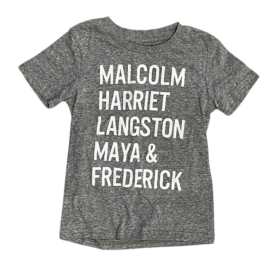 African American Freedom Fighters Names by Well Worn Sz. 5T